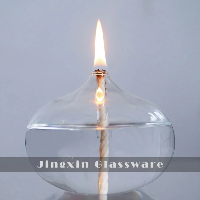 Staklena uljna lampa za ponovno punjenje
