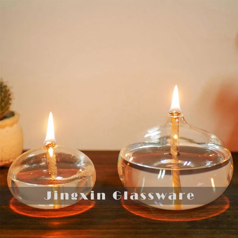 Refillable Glass Oil Lamp factory